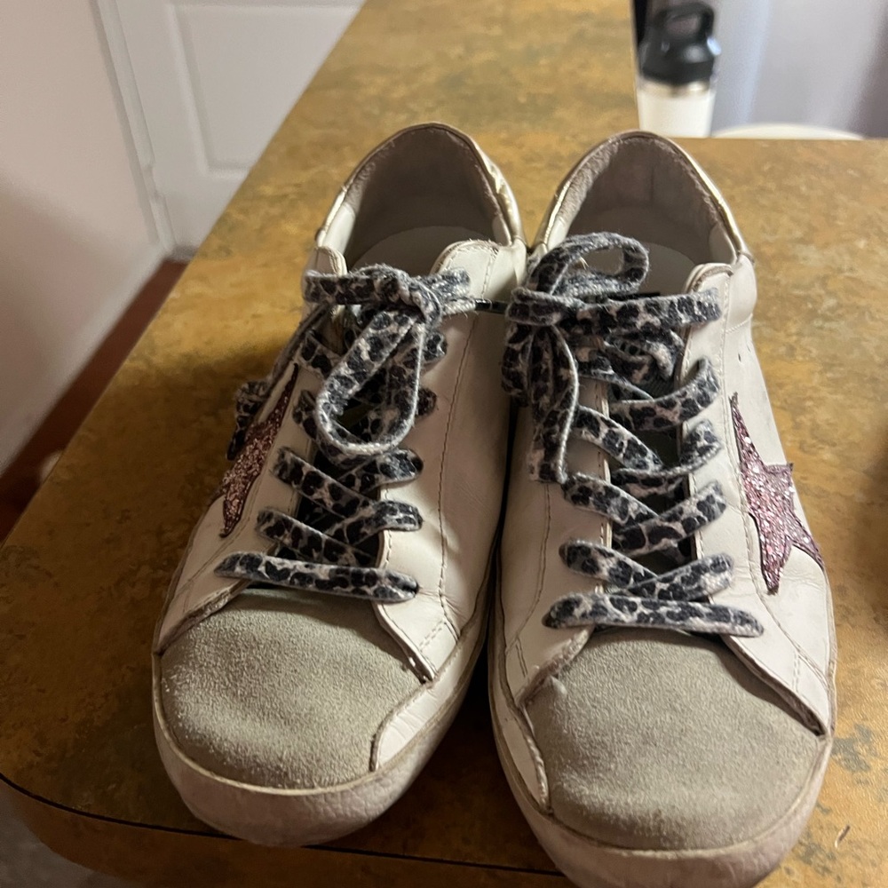 Golden Goose White and Pink Sneakers - Authentic - Picture 2 of 5
